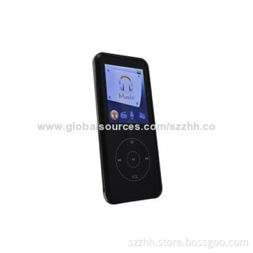 1.8-inch Touch Keypad MP4 Player, Supports TXT E-book/FM Radio/Voice Recorder/Rechargeable Battery